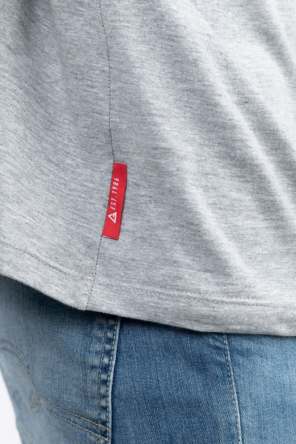Camiseta Colorblock - Cinza