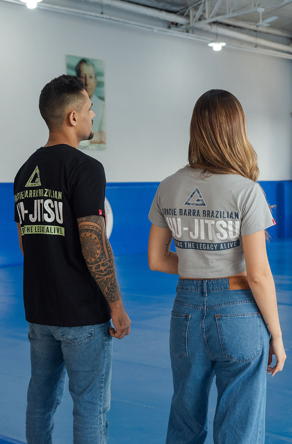Cropped Feminino Legacy Shadow - Cinza