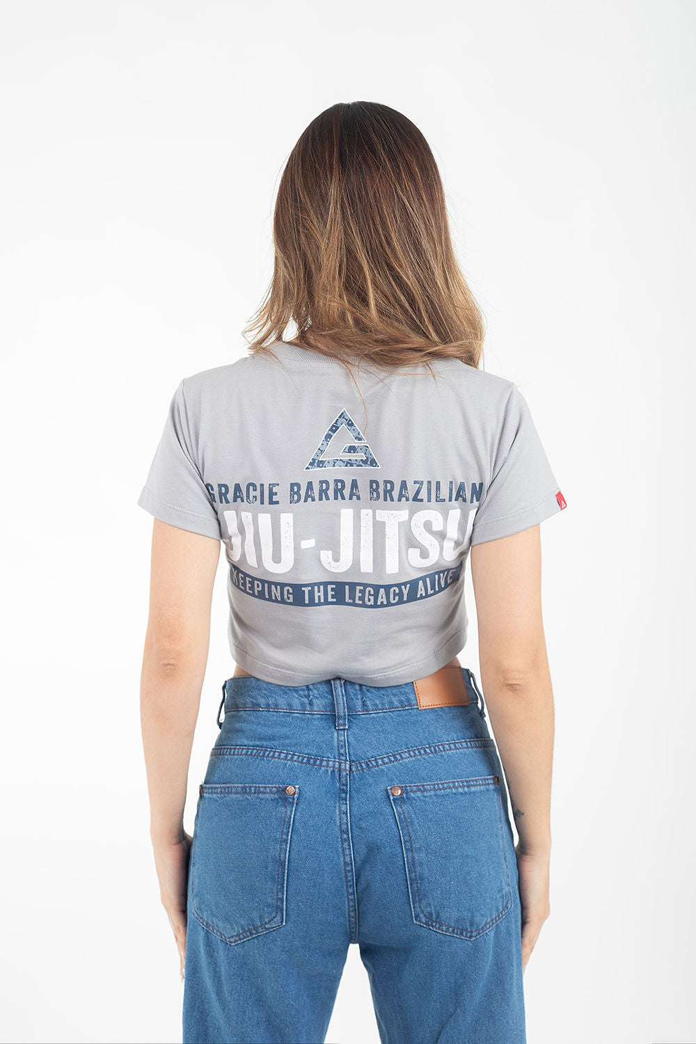 Cropped Feminino Legacy Shadow - Cinza