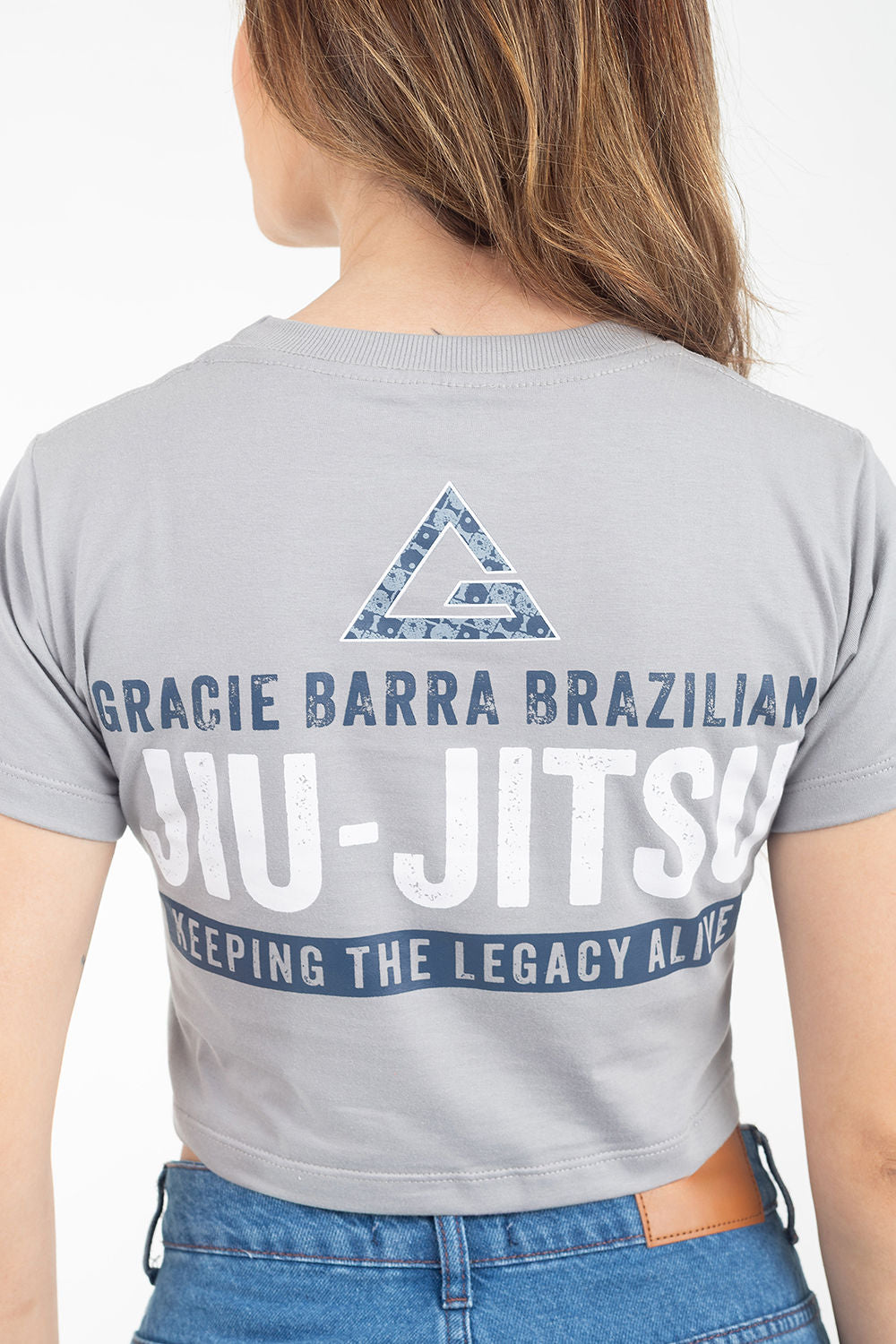 Cropped Feminino Legacy Shadow - Cinza
