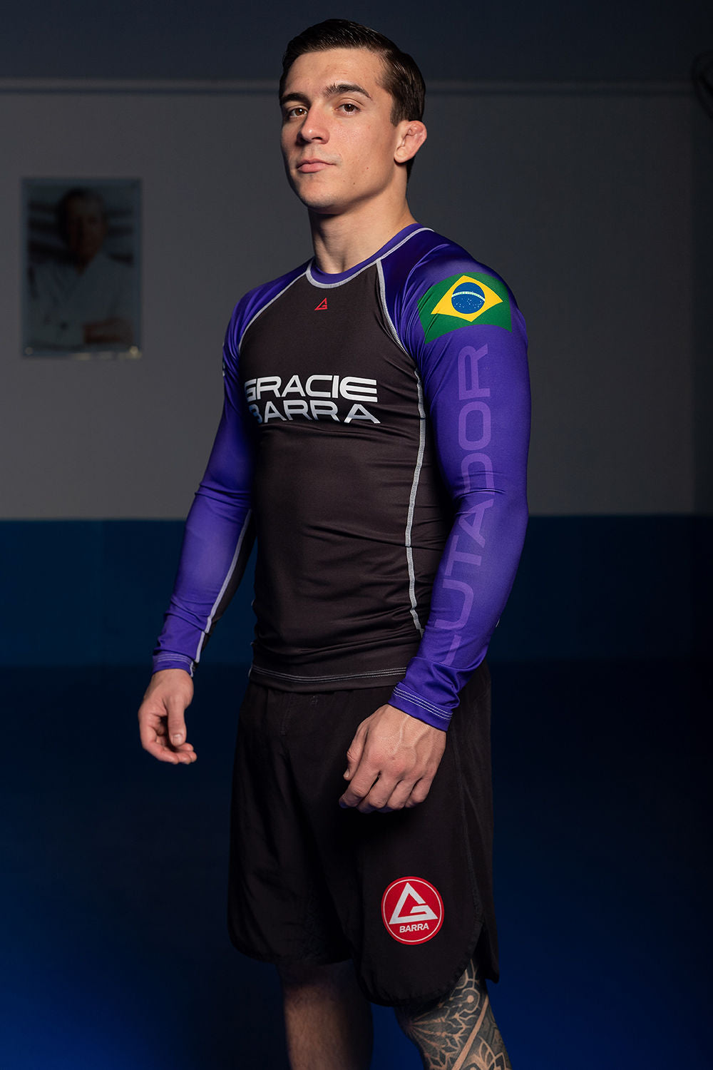 Rashguard Ranqueada M/L Lutador - Roxa