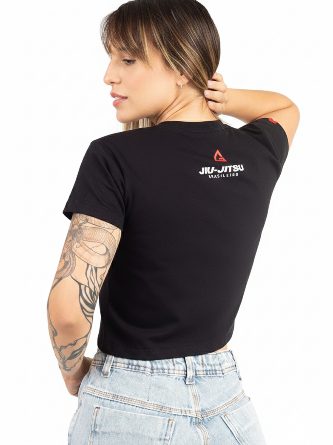 Cropped Red Shield Elite - Preta