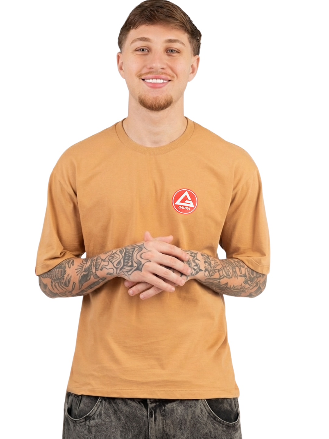 Camiseta Oversized Red Shield Elite - Bege