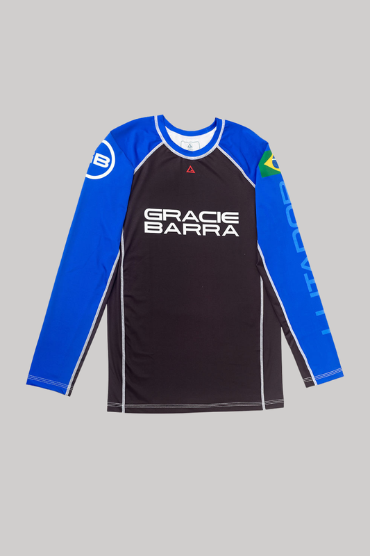 Rashguard Ranqueada M/L Lutador - Azul