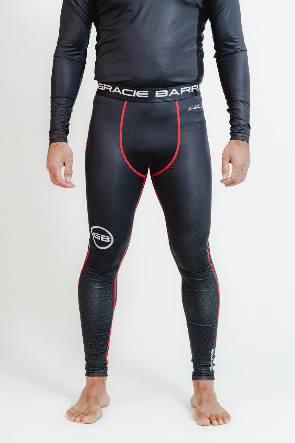 Calça de Compressão Equipe Combat Masculina - Preta