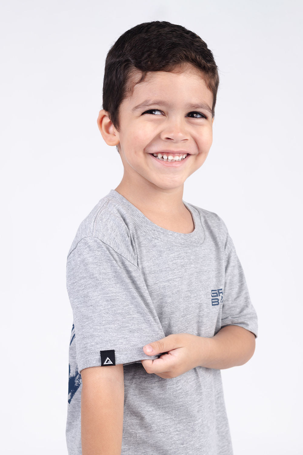 Camiseta Infantil GB Grip - Cinza